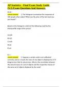 AP Statistics - Final Exam Study Guide &lpar;V&period;2&rpar; Exam Questions And Answers&period;docx