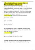AP statistics midterm practice Unit 1-6 Exam Questions And Answers&period;docx
