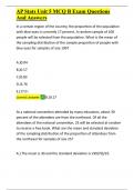 AP Stats Unit 5 MCQ B Exam Questions And Answers&period;docx