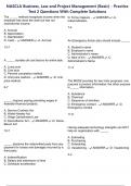 NASCLA Business&comma; Law and Project Management &lpar;Basic&rpar; - Practice Test 2 Questions With Complete Solutions