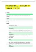 SPED 5313 EXAM  GRADED A&plus; LATEST UPDATE&period;