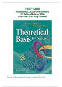 Test Bank for Theoretical Basis for Nursing&comma; 3rd Edition by McEwen & Wills&colon; Comprehensive Chapters 1-20 Practice Questions with Answers for Nursing Theory Mastery