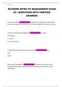 RUTGERS INTRO TO MANAGEMENT EXAM &num;2 &vert; QUESTIONS WITH VERIFIED ANSWERS