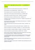 FAA ATC BASICS BLOCK 3 CORRECT 100&percnt;
