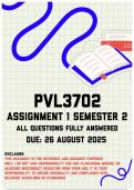 PVL3702 Assignment 1 Semester 2 Memo | Due 26 August 2025