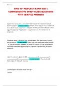 BIOD 151 MODULE 6 EXAM 2025 &vert; COMPREHENSIVE STUDY GUIDE QUESTIONS WITH VERIFIED ANSWERS