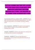 Tattoo License Pre Test NYC LATEST UPDATED 2025&sol;2026 Exam Real WITH COMPLETE Questions And SURE VERIFIED SOLUTIONS 100&percnt; GRADED AT A&plus; SCORE&excl;&excl; SURE GUARANTEED PASS&excl;&excl;
