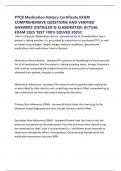 PTCB Medication History Certificate EXAM COMPREHENSIVE QUESTIONS AND VERIFIED ANSWERS &lpar;DETAILED & ELABORATED&rpar; ACTUAL EXAM 2025 TEST 100&percnt; SOLVED 2025&excl;&excl;