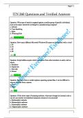 ITN 260 Questions and Verified Answers 