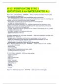 S-131 FIREFIGHTER TYPE 1 QUESTIONS & ANSWERS&lpar;RATED A&plus;&rpar;