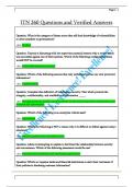 ITN 260 Questions and Verified Answers 