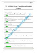 ITN 260 Final Exam Questions and Verified  Answers