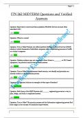 ITN 262 MIDTERM Questions and Verified  Answers 