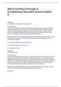 NSCA Certified Strength & Conditioning Specialist Exam-Graded A