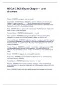 NSCA-CSCS Exam Chapter 1 and Answers