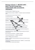 Biology II - Exam 3 &vert; MCPHS University 2025 Top-Rated Practice Questions & Verified Answers