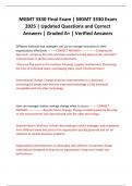MGMT 3330 Final Exam &vert; MGMT 3330 Exam 2025 &vert; Updated Questions and Correct Answers &vert; Graded A&plus; &vert; Verified Answers