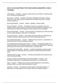 C213 ACCOUNTING FOR DECISION MAKERS &lpar;VAC2 TERMS&rpar;