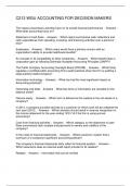 C213 WGU ACCOUNTING FOR DECISION MAKERS