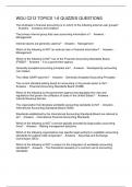 WGU C213 TOPICS 1-6 QUIZZES QUESTIONS
