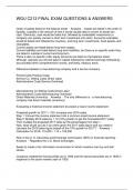 WGU C213 FINAL EXAM QUESTIONS & ANSWERS
