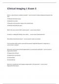 Clinical Imaging 1 Exam 3 Questions With Correct Detailed Answers&period;