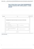 Motor Vehicle Sales License EXAM COMPREHENSIVE  questions answered&comma; 2025 verified graded A&plus; already  passed&excl;