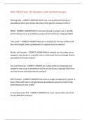 WGU D465 Exam 110 Questions with Verified Answers&comma;100&percnt;CORRECT