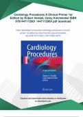 Cardiology Procedures A Clinical Primer 1st Edition by Robert Hendel&comma; Carey Kimmelstiel ISBN 9781447172901 144717290X - Digital Download