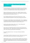 Ethics at Work- Final Exam Questions and Answers&period;