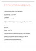 TR 350-6 EXAM QUESTIONS AND ANSWERS GRADING TO A&plus;