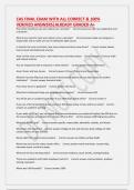 CAS FINAL EXAM WITH ALL CORRECT & 100&percnt; VERIFIED ANSWERS&vert;ALREADY GRADED A&plus;