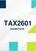 TAX2601 Exam Pack 2026