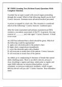 BC EMR Licensing Test &lpar;Written Exam&rpar; Questions With Complete Solutions