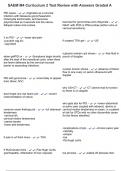 SAEM M4 Curriculum 2 Test Review with Answers Graded A