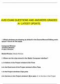AVID EXAM QUESTIONS AND ANSWERS GRADED A&plus; LATEST UPDATE&period;