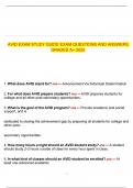 AVID EXAM STUDY GUIDE EXAM QUESTIONS AND ANSWERS GRADED A&plus; 2025