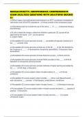 MASSACHUSETTS JURISPRUDENCE COMPREHENSIVE EXAM 2025&sol;2026 QUESTIONS WITH SOLUTIONS GRADED A&plus;
