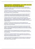 MASSACHUSETTS JURISPRUDENCE TEST PAPER 2025&sol;2026 QUESTIONS WITH SOLUTIONS GRADED A&plus;