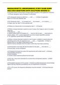MASSACHUSETTS JURISPRUDENCE STUDY EXAM GUIDE 2025&sol;2026 QUESTIONS WITH SOLUTIONS GRADED A&plus;