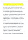 MASSACHUSETTS JURISPRUDENCE CORE EXAMS SET 2025&sol;2026 QUESTIONS WITH SOLUTIONS GRADED A&plus;