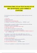 FNP Pediatric Exam Bundle &ndash; Complete Study Solution 2025&sol;2026