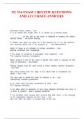 NU 136 EXAM 1 REVIEW QUESTIONS AND ACCURATE ANSWERS