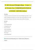 NU 606 Advanced Pathophysiology &ndash; Exams 1&comma; 2  & 3 Practice Test &vert;&vert; VERIFIED QUESTIONS &  ANSWERS <2025&sol;2026 Edition> 