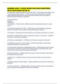 NAEMSE LEVEL 1 STUDY GUIDE 2025&sol;2026 QUESTIONS WITH SOLUTIONS RATED A&plus;