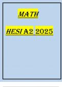 MATH HESI 2