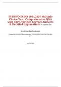 FURUNO ECDIS 2024&sol;2025 Multiple Choice Test&colon; Comprehensive Q&A with 100&percnt; Verified Correct Answers & Detailed Explanations