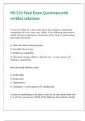 NR 324 Final Exam Questions with verified solutions