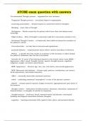 ATCBE exam question with answers