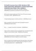 NJ Health Insurance Exam &lpar;XCEL Solutions&rpar; 2025 EXAM QUESTIONS &vert;FREQUENTLY TESTED QUESTIONS &vert;&vert;VERIFIED SOLUTIONS &lpar;100&percnt; CORRECT&rpar;